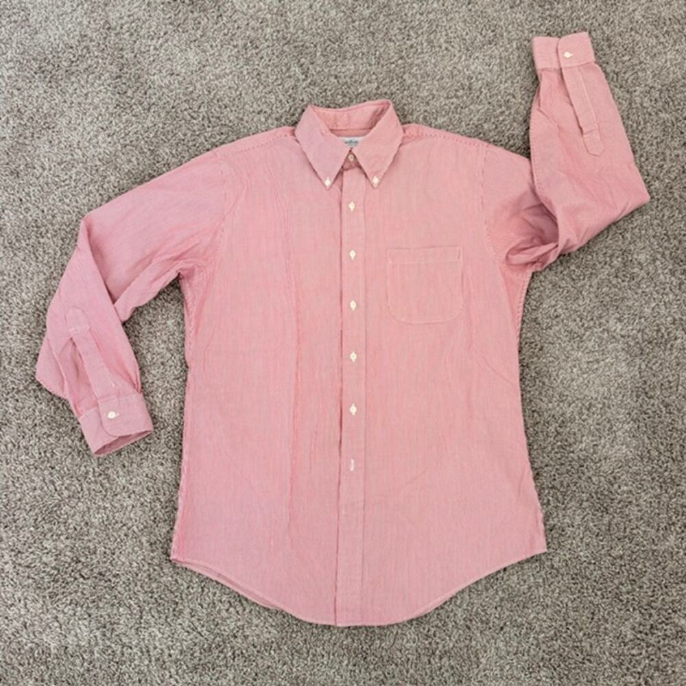 Brooks Brothers Original Polo Shirt Men's 16-34 Slim Fit 100% Cotton Button Down